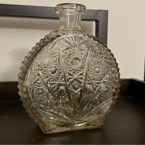 Vintage Seaboard Glass Bottle Co. - Cut Glass Crystal Decanter (No Stopper)